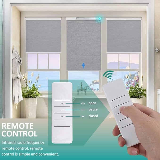 ZigBee Smart Roller Shade Motor for 1.5" Tube (38mm) | Rechargeable Electric Blind Motor Kit | DIY Retrofit Driver for Zebra Shades | Compatible with Alexa & Google Home | Type-C (1.1N.m Torque)