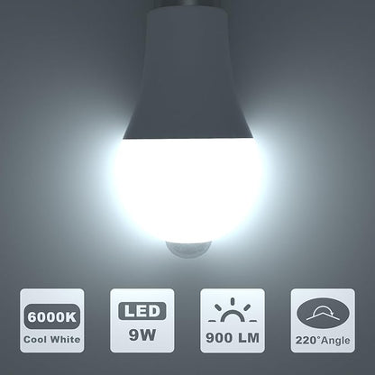 ORALUCE 丨 Bundle - Motion Sensor Light Bulbs (Pack of 2) & Smart LED Bulb A19 Wi-Fi and Bluetooth (Pack of 2)