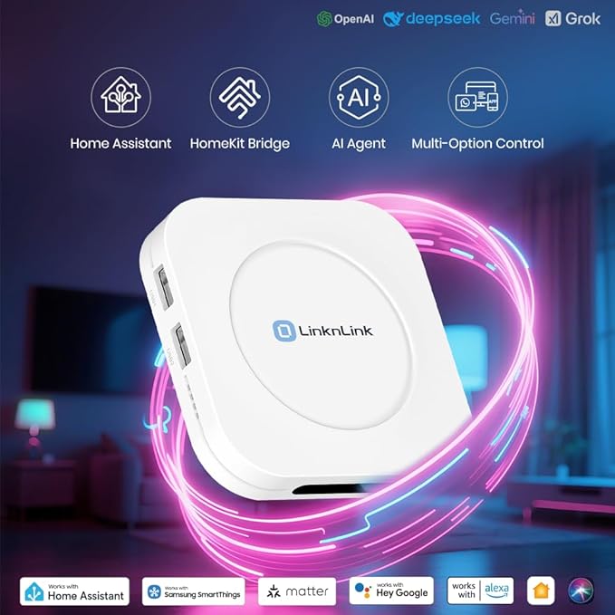 iSG Box SE Smart Home Hub with Built-in Home Assistant & HomeKit Bridge, Compatible with Alexa & Google, Add Zigbee/Z-Wave via USB Stick, Matter & Local Control (iSG Box SE-Zigbee Bundle)