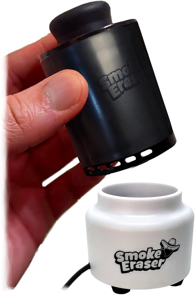 Erase Expelled Smoke & Odor. Outlasts All Brands Via Unique Lifespan Controls. (Whether For You or a Buddy, All Nearby Benefit Too). (Bombed + Dock)