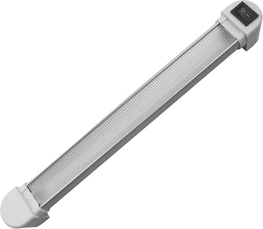 Green LongLife LED Aluminum Rotated Light with Switch (12 Inches)