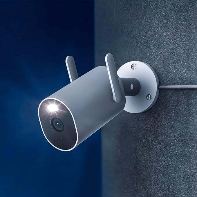 XIAOMI Outdoor Camera AW300 US Specs Wi-fi 2K Full-HD Alarm Protection Smart Full-Color Night Vision Focus Zone Setting IP66 Weather-Resistant White