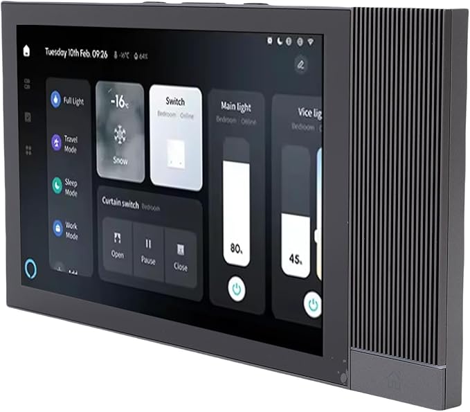 GOWENIC Smart Home Control Panel, 8 Inch Touch Screen with Voice Control and, for Tuya Smart Life App, Wall Mounted Central Controller