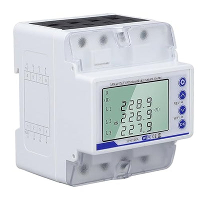 WiFi Circuit Breaker 3-Phase Rgy Meter or with LCD Display - 60-300V 00A Rectional Switch