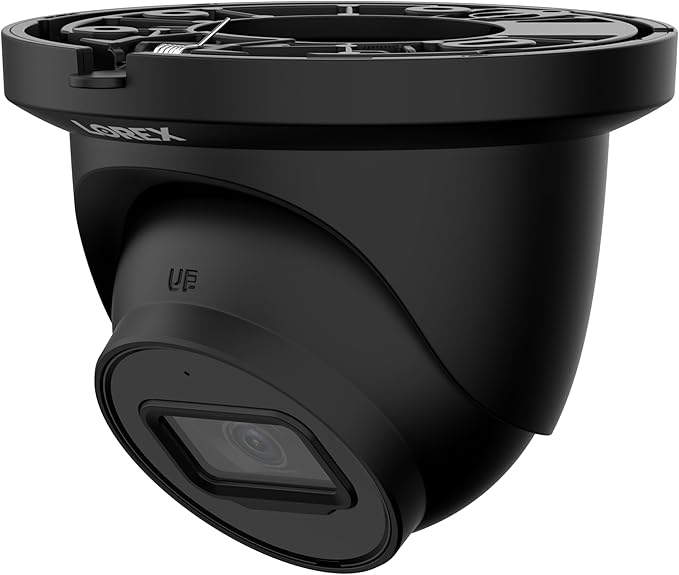 Lorex 4K IP Wired Add-On Dome Security Camera | Smart Motion Detection (Person/Vehicle) | Color Night Vision | Long Range IR | IP67 Weatherproof | Built-in Microphone | Black