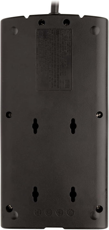 Eaton Tripp Lite Series TLP808B 8 Outlet Surge Protector Power Strip with Flat Plug, 1440 Joule Rating, Black, UL Listed & Certified, 8ft Extension Cord with Multiple Outlets for Home Office
