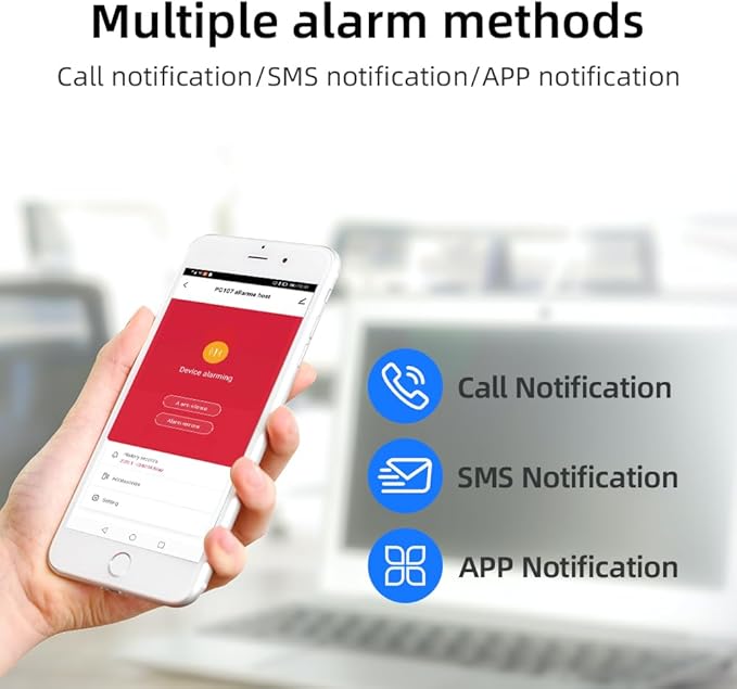 YBJ Alarm System for Home Security |16-Piece Kit – Home Security System | Expandable | Easy Setup | Mobile App Control | 24/7 Professional Monitoring | Alexa and Google Assistant Compatible