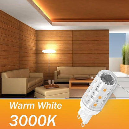 Upgraded G9 RGB Color Changing LED Light Bulbs 2w, Remote Controlled Sync & Memory 4 Moods Dimmable, No Alexa Smart/Wifi/App/Bluetooth, Replacement for 20w 25w Halogen, 150LM, 3000K (2 Pack)