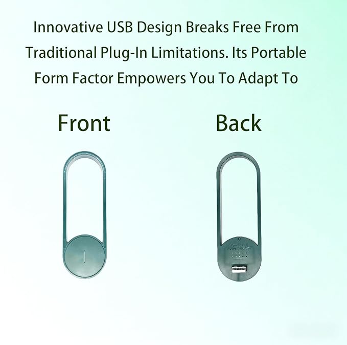 USB Portable Air Purifier for Travel and Car Personal Carry On Air Cleaner for Office Hotel Room Bedroom Desk Closet Indoor Outdoor Use Compact Design (4PCS Green)