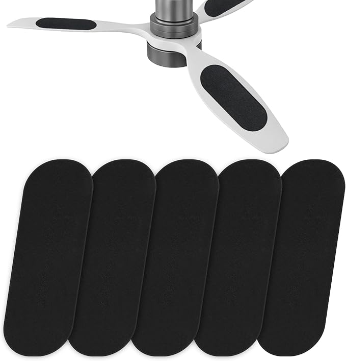 Ceiling Fan Filters for Blades, 5pcs Activated Coconut Shell Carbon Ceiling Fan Air Purifier Pads, Universal Easily Sticks Unscented Ceilings Fans Air Purifier Pads for Home Office Common Household