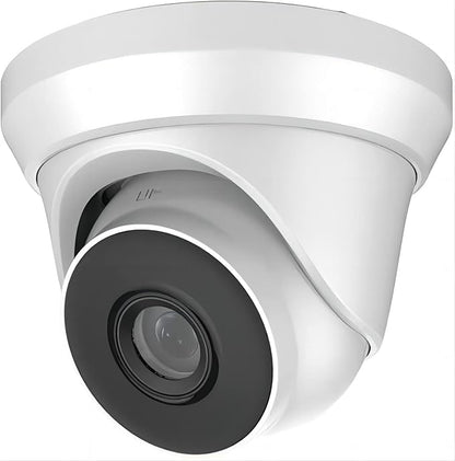 Real HD 4MP Analog Coax Turret Dome TVI CVI CCTV Surveillance Security Camera, 2.8mm 100° Wide Viewing Angle, 65ft IR Night Vision, Outdoor, Full Metal Housing, ONLY Compatible with 4/5MP and 8MP DVR