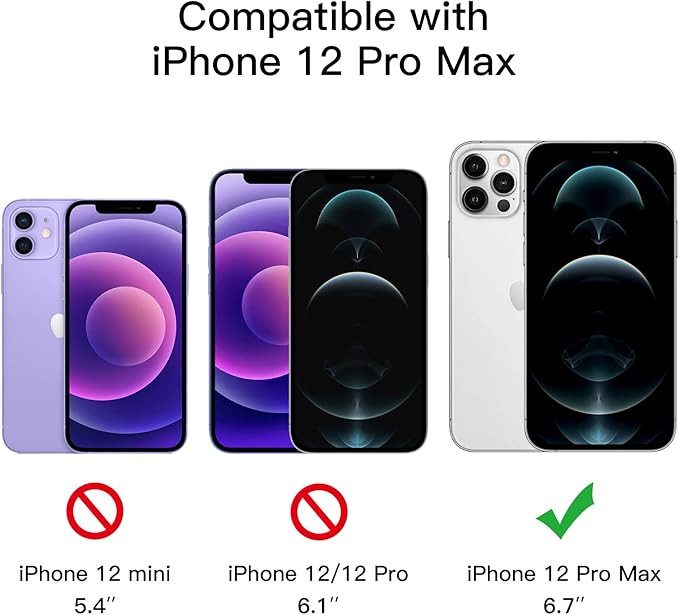 JETech Privacy Full Coverage Screen Protector for iPhone 12 Pro Max 6.7-Inch, Anti-Spy Tempered Glass Film, Edge to Edge Protection Case-Friendly, 2-Pack