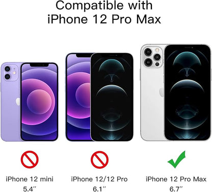 JETech Privacy Full Coverage Screen Protector for iPhone 12 Pro Max 6.7-Inch, Anti-Spy Tempered Glass Film, Edge to Edge Protection Case-Friendly, 2-Pack