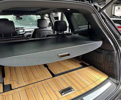 Retractable Cargo Cover Compatible with Cadillac XT6 2019-2025 Rear Privacy Screen Car Storage Trunk Luggage Tonneau Security Shade Protector Anti Theft Shield (Carbon Fiber Style)
