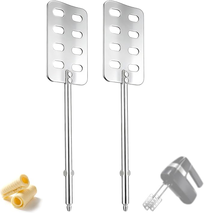 2pcs Hand Mixer Butter Beater Sticks Replacement for MX600B MX3200B MX1500W | Hand Mixer Butter Beater Sticks Replacement Compatible with MX Series Electric Hand Mixers for Making Fresh Homemade Butter