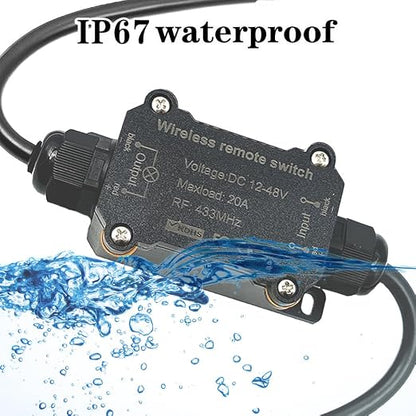 DC12V/24V/48V/20A Waterproof Remote Control Switch