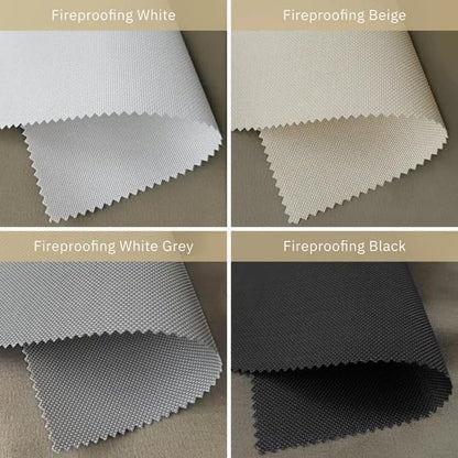 Fabric Samples of Motorized Smart Light Filtering Roller Shade, Fabric Samples with Remote Control Automatic Cordless Light Filtering Shades Custom Size