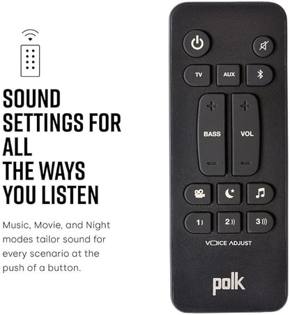 Polk Audio Signa S3 Sound Bar for TV & Wireless Subwoofer with Built-in Chromecast & Google Assistant, Low-Profile Design, Works with 8K, 4K & HD TVs, Bluetooth and Wireless Streaming