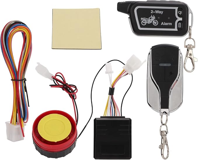 Motorcycle Alarm,Alarmanlage Und Fernstart,Motorcycle Two Way Alarm System Vibration Sound Alert LCD Remote Control Anti Theft Robbery Energy Saving,Alarm System