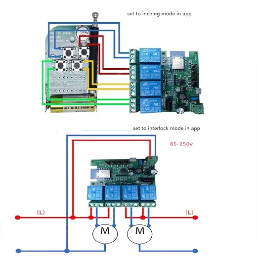 4 Channel USB 5V AC 85-250V Smart WiFi Wireless Dry Contact Relay Switch Module,Tuya Smart Life app Remote Control,Compatible with Alexa Google Home