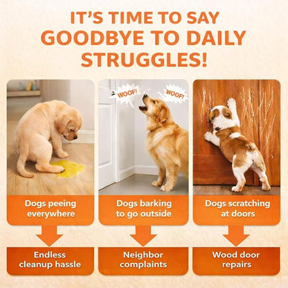 ChunHee Bells for Dog Training to Go Outside - Dog Door Bell with 36 Custom Sounds | Bell for Dogs to Ring to Go Potty | 5 Adjustable Volume(0-115dB) | Teach Puppies to Signal to Go Outside