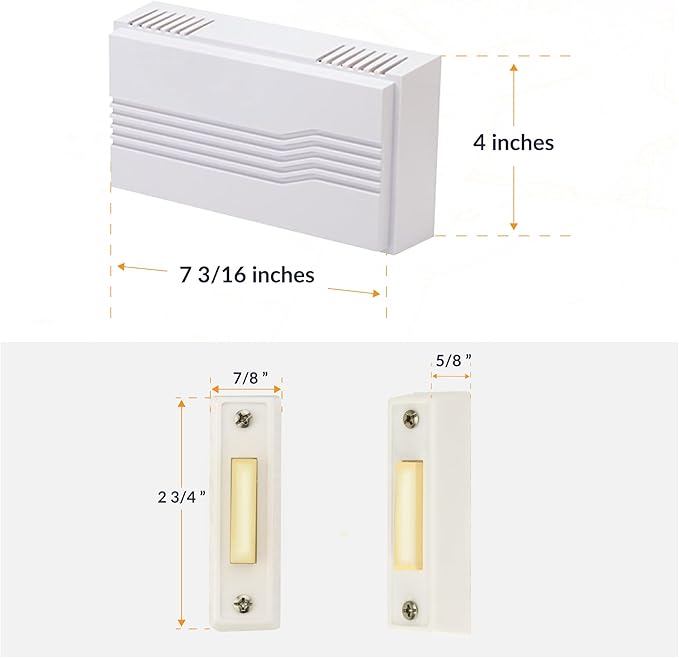 Newhouse Hardware Hardwired Chime Kit with 16-Volt/30VA Transformer and Surface-Mount White Button (Pack of 12)