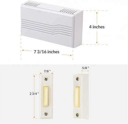 Newhouse Hardware Hardwired Chime Kit with 16-Volt/30VA Transformer and Surface-Mount White Button (Pack of 12)