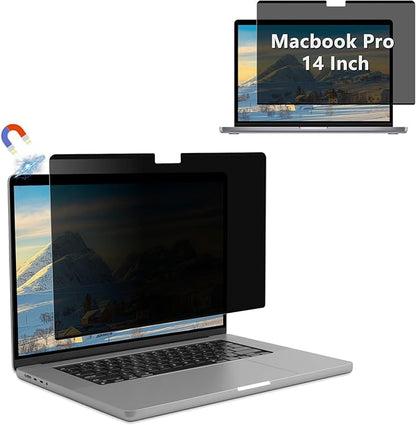 Magnetic Privacy Screen Protector for MacBook Pro 14 Inch (2021-2026, M1/M2/M3/M4/M5, Pro/Max) Removable Matte Anti Glare Blue Light, Anti-Spy Screen Filter for Mac Pro 14inch Laptop Filter