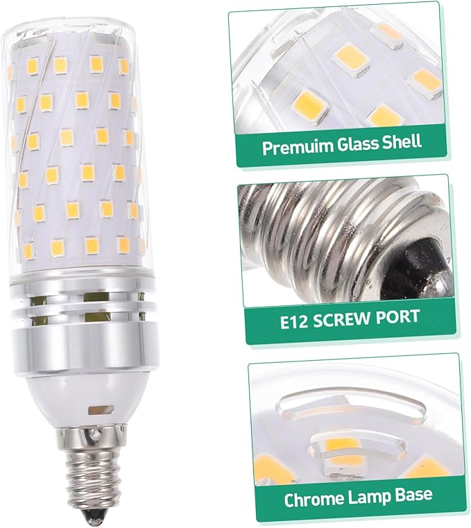 2pcs Smart Led Bulbs Base Warm Light Replacement for Light Bulbs Energy Efficient Low Consumption