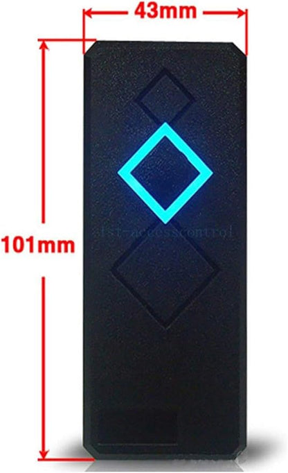 2 Door Access Control Panel System 600lbs Waterproof Magnetic Lock RFID Reader Metal Exit Button 110V Power Supply Box USB Reader RFID Card Key Fob Phone APP Remotely Open Door