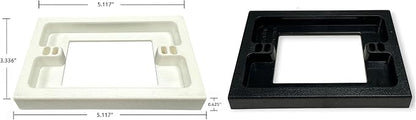 iMBAPrice BES1-2 Black Electrical Box Extender 2 Pack, 1-Gang Non-Metallic Outlet Box Spacer for Drywall, Plaster & Tile, Wall Box Extension Ring for Existing Electrical Boxes