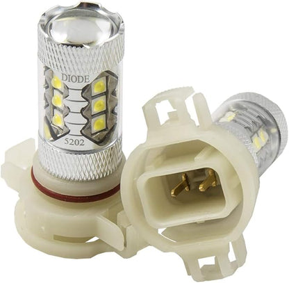 Diode Dynamics XP80 LED Fog Light Bulbs compatible with 5202/PSX24W bulb size (pair)