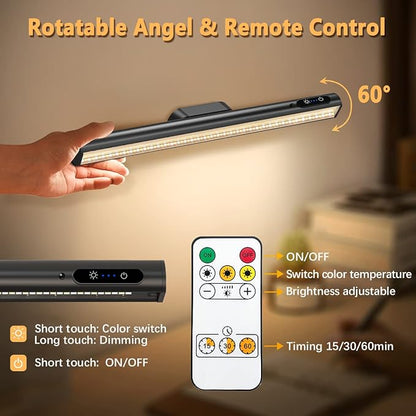 Rechargeable Magnetic LED Light Bar, 4000mAh Wireless Closet Light