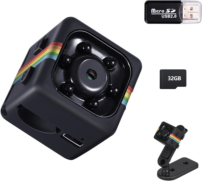Mini Camera, 1080P No WiFi Small Security Camera, Spy Camera