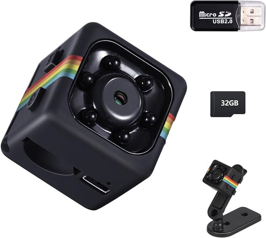 Mini Camera, 1080P No WiFi Small Security Camera, Spy Camera