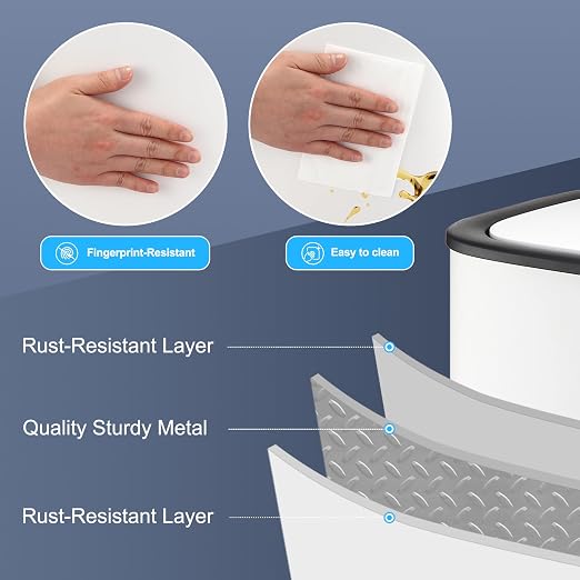 Garvee 13 Gal Motion Sensor Trash Can, Touchless Kitchen Bin