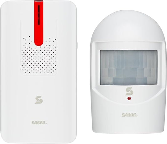 Sabre Driveway Alert, Wireless Motion Detector Sensor System with Driveway Alert, Weatherproof for Outdoor Security