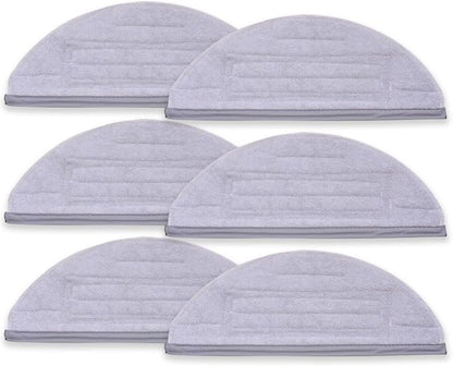 Mop Cloths Pads, Compatible with Roborock S8, S8+, S7, S7+, S7 MaxV Plus/MaxV Ultra/Pro Ultra, Robot Vacuum Cleaners, Washable Spare Parts Accessories, 6-Pack.