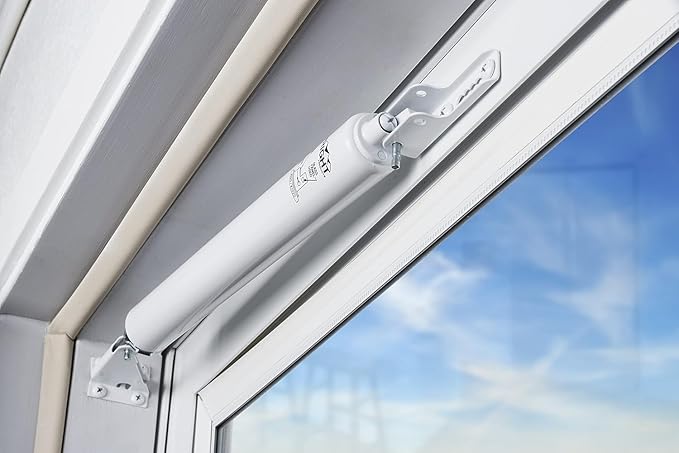 Wright Products Standard Duty Pneumatic Screen & Storm Door Closer – Adjustable Closing Speed, Quiet Operation, Easy Installation (Transitional, White)