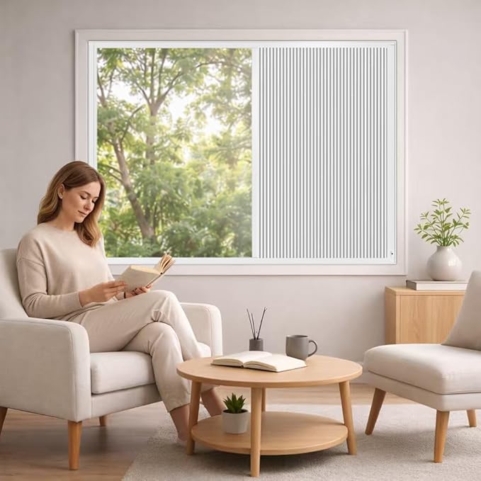 Godark Motorized Bottom Up Celllular Shades WiFi Enabled Smart Honeycomb Blinds Compatible with Alexa/Google Home Easy Install Blackout Window Blinds with Aluminum Frame Customize Size-White