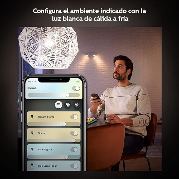 Philips Hue White Ambiance 2-Pack A19 LED Smart Bulb, Bluetooth & Zigbee Compatible (Hue Hub Optional),Compatible with Alexa & Google Assistant – A Certified for Humans Device (Renewed)