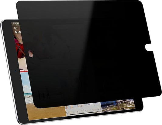 Peslv Privacy Screen Protector Compatible With iPad 9th 8th 7th Generation 10.2 Inch, Anti Glare Blue Light Spy Filter Private Cover, High Sensitive Bubble-Free Easy Install Black Security Screen