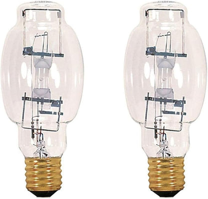 GoodBulb 250-Watt Metal Halide HID Light Bulb E39 Base BT28 ANSI Code M58 High Output HID Light 4000K Cool White Light Color Clear Finish Car Dealership Lighting Pack of 2 Bulbs