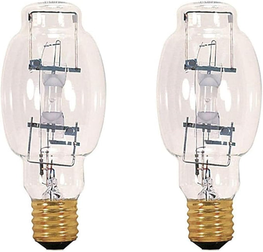 GoodBulb 250-Watt Metal Halide HID Light Bulb E39 Base BT28 ANSI Code M58 High Output HID Light 4000K Cool White Light Color Clear Finish Car Dealership Lighting Pack of 2 Bulbs