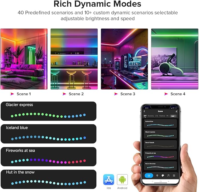 BTF-LIGHTING DR03W SPI RGB 2.4G WiFi Controller Tuya APP/Smart Life/Google Home/Alexa Control Support WS2812B WS2811 WS2815 etc Addressable LED Strip Work with WR01RF RC03RFB RF Remote (Pack of 3)