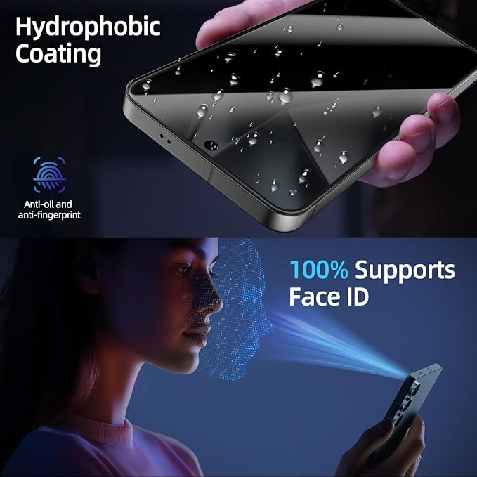 X-it for Samsung Galaxy S26 Plus Screen Protector Privacy [Auto Alignment/Dust Removal],Bubble-Free,[100% Ultrasonic Fingerprint ID] Easy Installation Full Coverage Anti-Spy [Non-Glass] 2 Packs