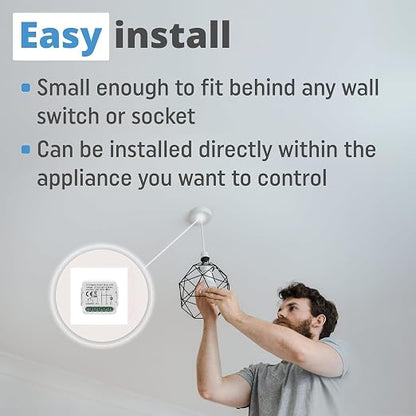 1 Channel DC 12V 24V AC 100/240V Tuya Smart Life App Dry Contact Zigbee Smart Relay Switch Module, Compatible with Alexa Google Home, Versatile Switch Works with Hubitat