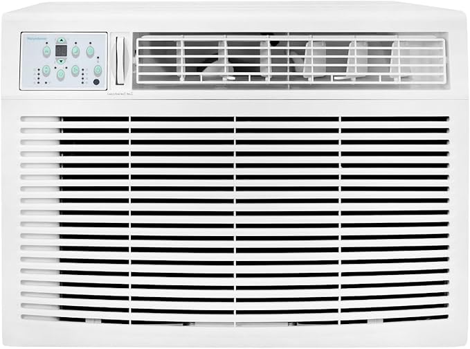 Keystone 23,200 BTU Window Air Conditioner with 16,000 BTU Supplemental Heat and Dehumidifier, 230V, Window AC for Large Rooms up to 1,500 Sq.Ft. with Smart Remote Control