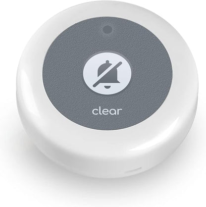Wireless Clear Call Button for Elderly at Home Caregiver Pager Reset Button ONLY Compatible with Callovo Central Receiver Unit Nurse Call System for Nursing Home Service Staff Office Clinic