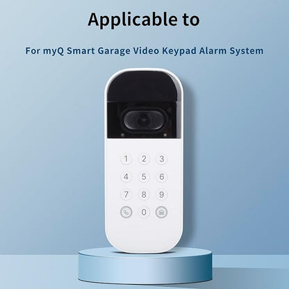 Upgraded Replacement Battery for myQ Smart Garage Video Keypad Alarm System,Lithium-ion Battery Compatible with MYQ 18650MH1-1S2P with Micro-USB Rapid Charging Cable,3.7V 6100mah/22.57Wh